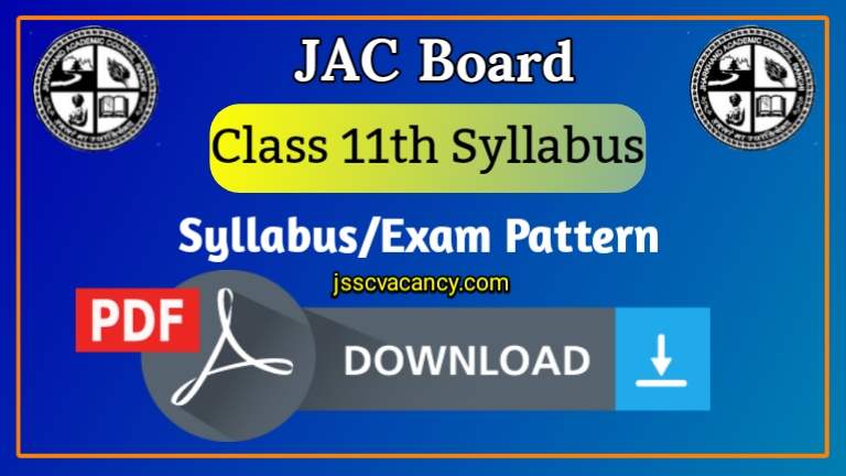 JAC 11th Syllabus 2022-23