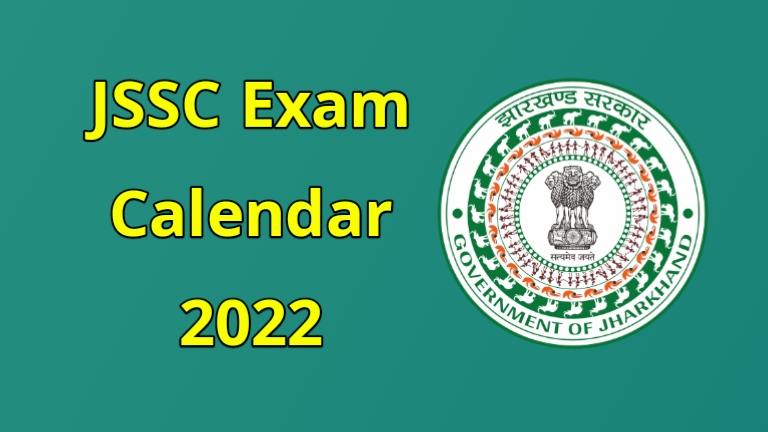 JSSC Exam Calendar 2022