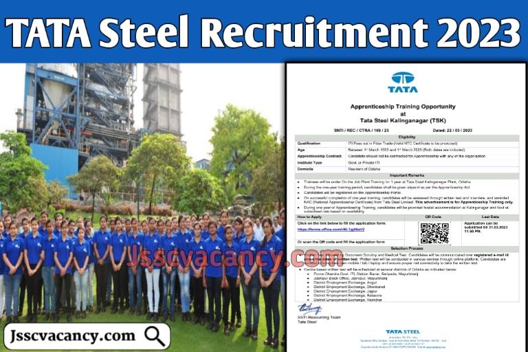 TATA Steel Apprentice Recruitment 2023