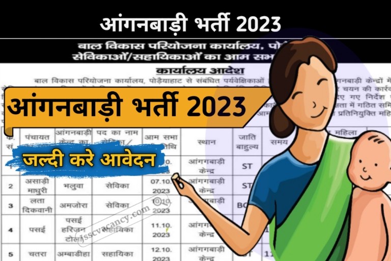 Anganwadi Sevika Sahayika Bharti 2023